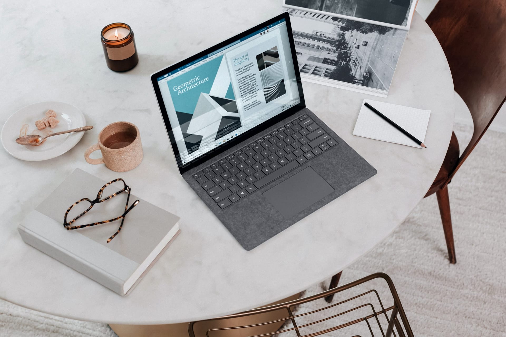 Microsoft Surface Laptop 3 in Platinum Shot by: Christiann Koepke
